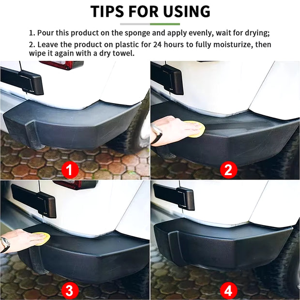 Revitalize Your Ride: Back to Black Gloss Plastic & Leather Restorer for a Flawless Finish
