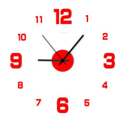 Creative Frameless DIY Wall Clock Wall Mechanism Night Light Arrows Decal Home Silent Clock Living Room Office Wall Decoration