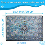 Super Absorbent Washable Dog Pee Pads - Waterproof, Leak-Proof & Non-Slip Reusable Puppy Training Pads for Easy Housebreaking