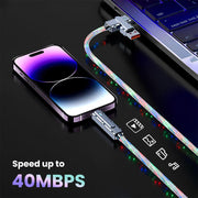 Unlock Incredible Value: Buy 1 Get 2! 4-In-1 Fast Charging Cable for iPhone, Android, Type-C & Micro USB