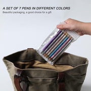 Sparkling Glitter Ballpoint Pen Set - 7 Fun & Colorful Pens for Home, Office, and School