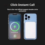 10000mAh 2-in-1 Magnetic Wireless Charger Power Bank for iPhone 16/15/14/13/12/11/Xr/X - Compact & Portable Mobile Charging Solution