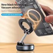 Magsafe 360° Adjustable Magnetic Car Phone Holder for iPhone 16 Pro Max/15/14/13/12 - Secure Manual Vacuum Adsorption