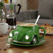 Gifts Funny Beetle Shaped Coffee Mug Unique Novelty Beetle-Shaped Coffee Cup Handmade Car Shaped Drink Mug for Desktop Ornament