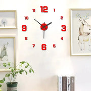 Creative Frameless DIY Wall Clock Wall Mechanism Night Light Arrows Decal Home Silent Clock Living Room Office Wall Decoration