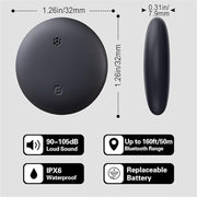 Smart Tag Air Tracker - Waterproof GPS Luggage & Item Locator for Apple Find My (iOS Only)