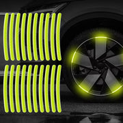 20pcs Luminous Reflective Wheel Hub Stickers - Enhance Night Visibility for Cars, Bikes & Motorcycles