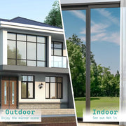 Frosted Window Privacy Film - UV Shielding & Heat Control Static Cling for Home & Bathroom Decor