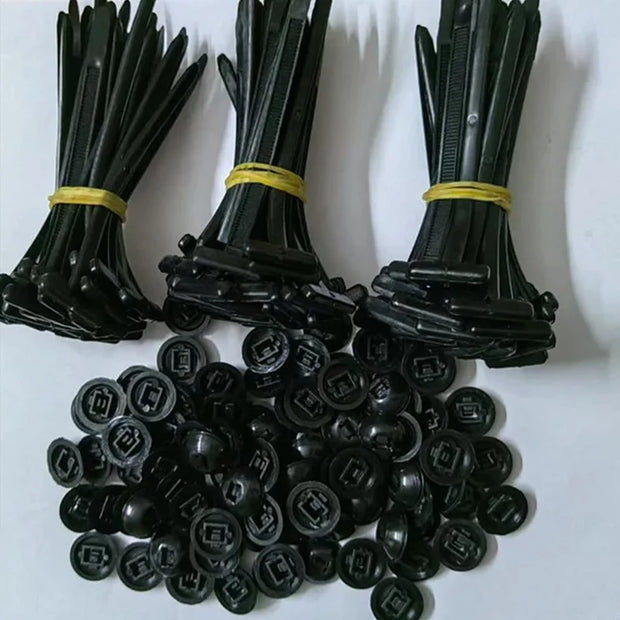 Versatile Durable Nylon Cable Tie Buckles - Perfect for Home, Office, Workshop, and Outdoor Use!