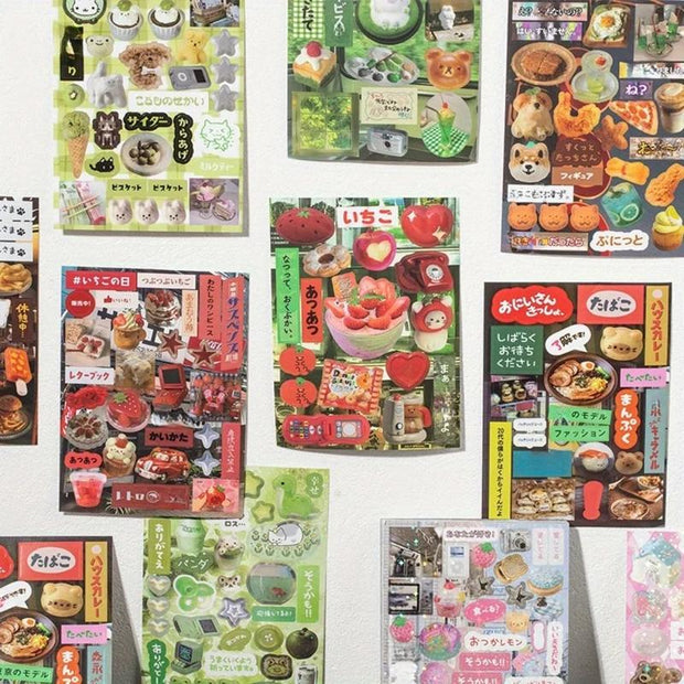 800Pcs Vintage-Inspired Retro Sticker Book for Creative Projects