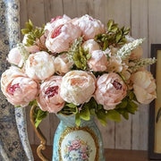 Stunning Artificial Peony & Hydrangea Bouquet Set - Perfect for Weddings, Parties, Home Decor, and Seasonal Celebrations - Premium Quality Fake Flowers for Table Centerpieces and Thoughtful Gifts