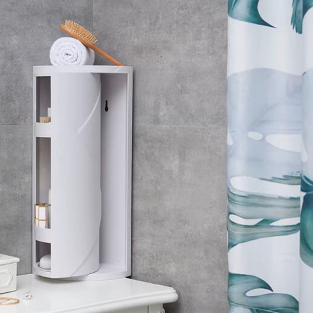 Rotating Triangle Suction Wall Storage Rack — 2-Tier Corner Organizer for Bathroom & Kitchen, Dustproof Space-Saver