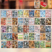 800Pcs Vintage-Inspired Retro Sticker Book for Creative Projects