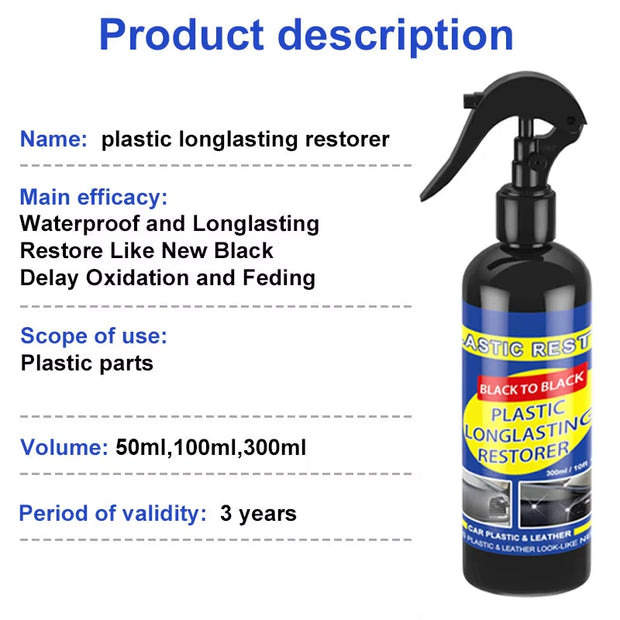 Revitalize Your Ride: Back to Black Gloss Plastic & Leather Restorer for a Flawless Finish