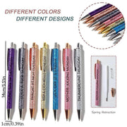 Sparkling Glitter Ballpoint Pen Set - 7 Fun & Colorful Pens for Home, Office, and School