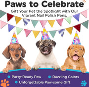 Quick Dry Dog Nail Polish Pens - Easy Application Pet Nail Polish for Dogs & Cats, Perfect Puppy Accessory Set
