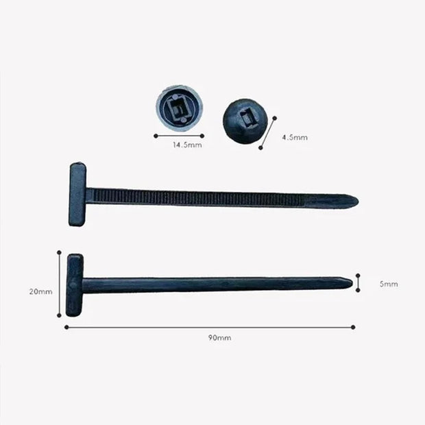 Versatile Durable Nylon Cable Tie Buckles - Perfect for Home, Office, Workshop, and Outdoor Use!