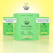Other Half Everyday Clean Dog Multivitamin - 45 Essential Ingredients for Optimal Health | 30 Convenient Scoops