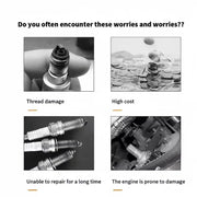14Mm Car Cylinder Head Tap Spark Plug Rethreading Helicoil Thread Repair Tool Kit Spark-Plug Hole Sleeve for Repair Parts