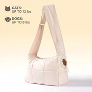 Hipipet Escape-Proof Quilted Sling Carrier - Stylish & Spacious Pet Bag for Cats & Small Dogs, Perfect for Outdoor Adventures