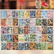 800Pcs Vintage-Inspired Retro Sticker Book for Creative Projects