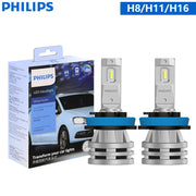 Philips Ultinon Pro3101 LED Headlight Bulbs - 6000K Bright White, H1 H3 H4 H7 H11 HB3 9005 HB4 9006 HIR2 9012, 2-Pack for 12V/24V Vehicles