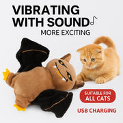 2025 Flapping Bird Cat Toy - Interactive Rechargeable Pet Exercise Toy with Lifelike Chirping Sounds - Perfect Gift for Cats and Puppies!