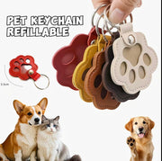 4 Pack Creative Pet Hair Keychain Hangers - Unique Keepsakes for Cat and Dog Owners
