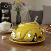 Gifts Funny Beetle Shaped Coffee Mug Unique Novelty Beetle-Shaped Coffee Cup Handmade Car Shaped Drink Mug for Desktop Ornament