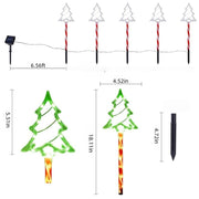 Enchanting Solar Christmas Tree Lights with Stake - Automatic Outdoor Decor for Lawn & Garden, Perfect for Holidays & Special Occasions, Energy Efficient & Durable