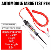 Versatile 6V-24V Car Truck Voltage Circuit Tester - Auto Diagnostic Probe & Light Bulb Measuring Tool