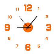 Creative Frameless DIY Wall Clock Wall Mechanism Night Light Arrows Decal Home Silent Clock Living Room Office Wall Decoration