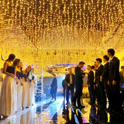 Solar-Powered Icicle Fairy Lights – 8 Modes Waterproof Outdoor Wedding & Garden Décor