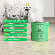 Other Half Everyday Clean Dog Multivitamin - 45 Essential Ingredients for Optimal Health | 30 Convenient Scoops