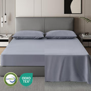 Z-Hom 4-Piece Luxury Queen Bed Sheet Set - Microfiber Paisley & Solid Design with Deep Pockets up to 16 Inches