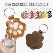4 Pack Creative Pet Hair Keychain Hangers - Unique Keepsakes for Cat and Dog Owners