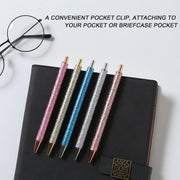 Sparkling Glitter Ballpoint Pen Set - 7 Fun & Colorful Pens for Home, Office, and School
