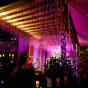 Solar-Powered Icicle Fairy Lights – 8 Modes Waterproof Outdoor Wedding & Garden Décor