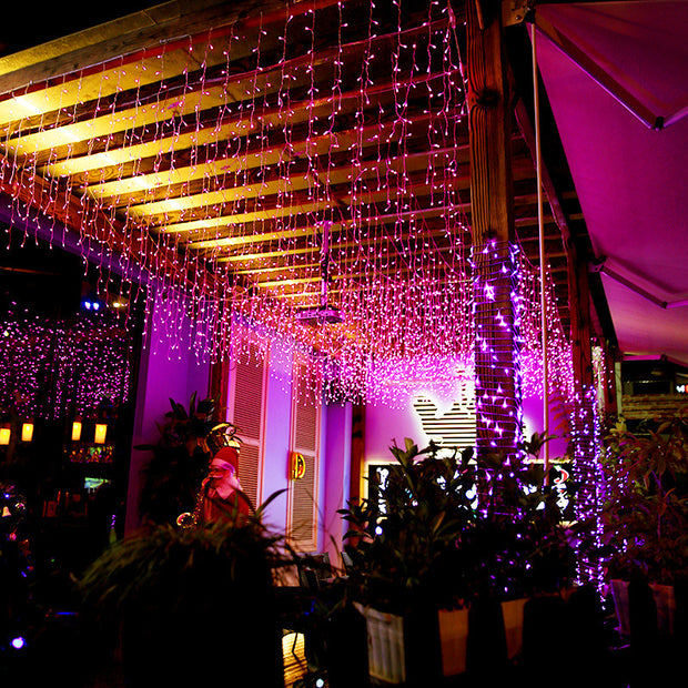 Solar-Powered Icicle Fairy Lights – 8 Modes Waterproof Outdoor Wedding & Garden Décor