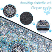 Super Absorbent Washable Dog Pee Pads - Waterproof, Leak-Proof & Non-Slip Reusable Puppy Training Pads for Easy Housebreaking