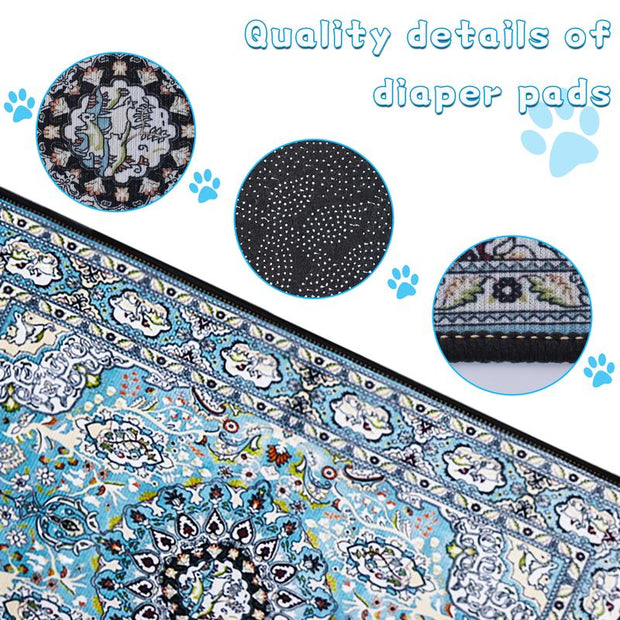Super Absorbent Washable Dog Pee Pads - Waterproof, Leak-Proof & Non-Slip Reusable Puppy Training Pads for Easy Housebreaking