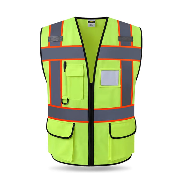 High Visibility Reflective Safety Vest for Outdoor Sports, Motorcycle, and Cycling