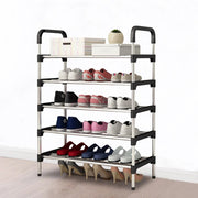 Tier Stackable Shoe Rack Organizer | Stainless Steel Space-Saving Shoe Shelf for Entryway & Closet