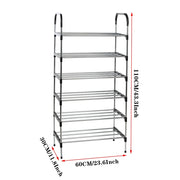 Tier Stackable Shoe Rack Organizer | Stainless Steel Space-Saving Shoe Shelf for Entryway & Closet